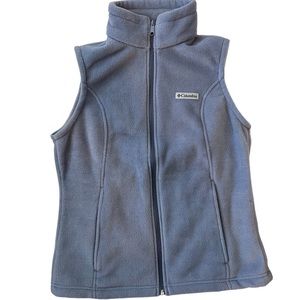 Blue Gray Columbia Fleece Vest Size Medium
